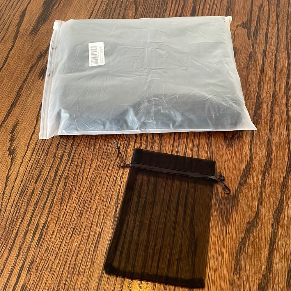 Black organza bags